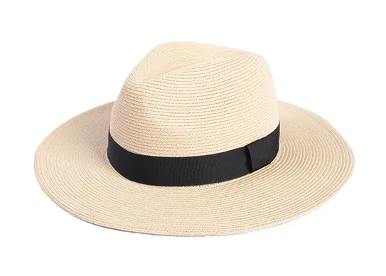 Custom Wide Brim Straw Fedora Hats