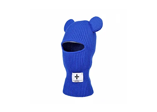 blue balaclava with ears