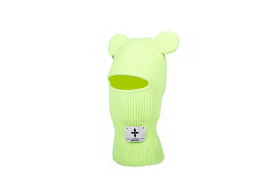 yellow balaclava with ears