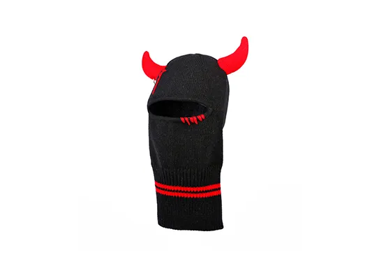 black devil horn balaclava