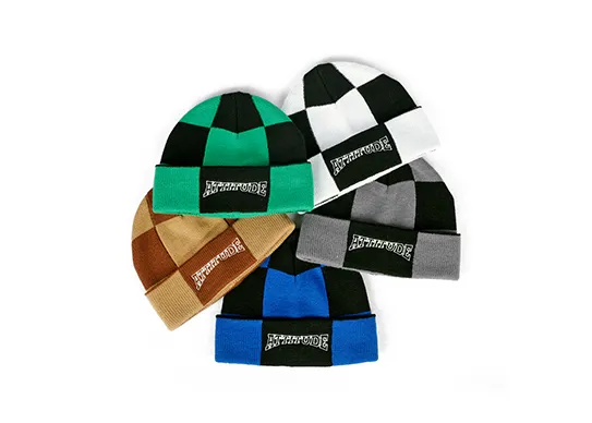 checker beanie