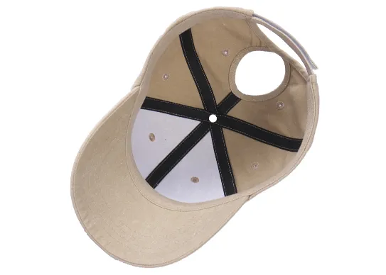 baseball cap with ponytail