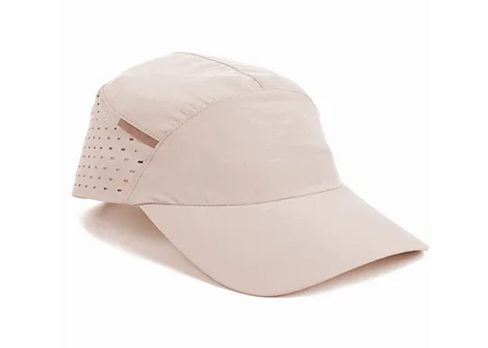 beige nylon baseball cap