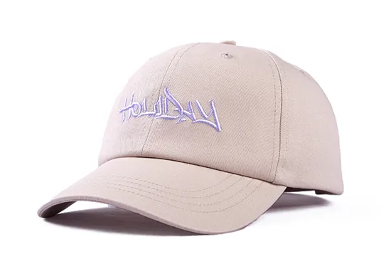 beige satin baseball cap