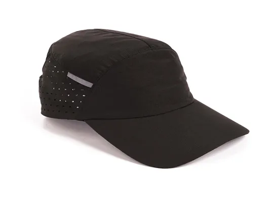 black nylon baseball cap