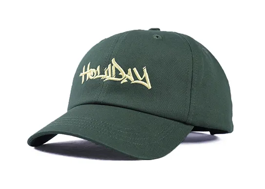 green satin baseball cap