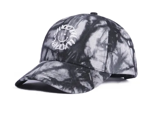 grey tie dye baseball cap