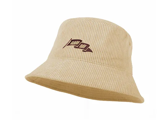 khaki corduroy bucket hat