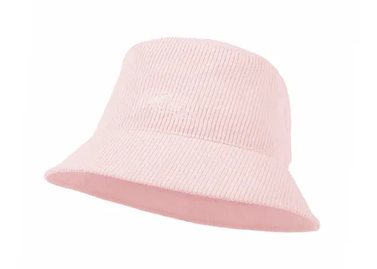 light pink corduroy bucket hat
