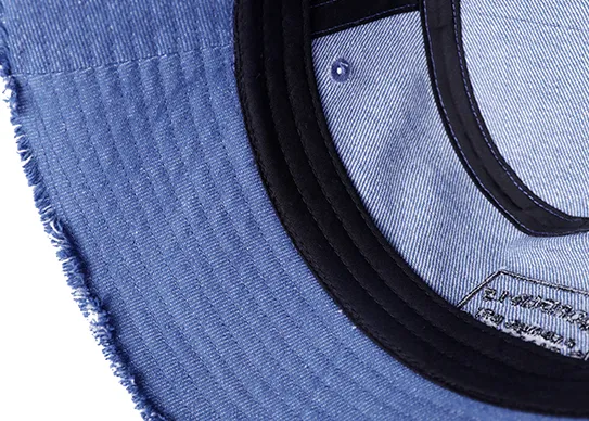 Custom Jean Denim Bucket Hats with Patch Logo - Foremost