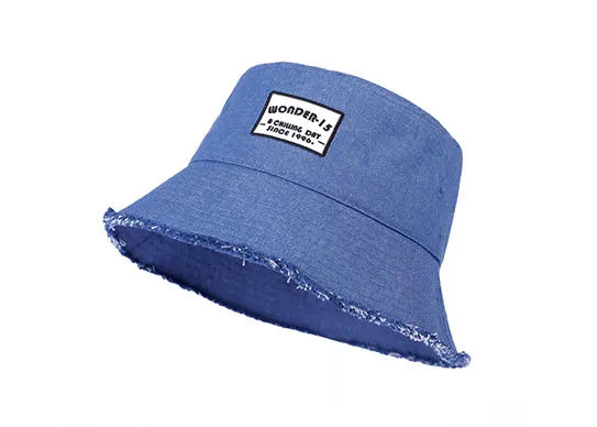 dark blue mens denim bucket hat
