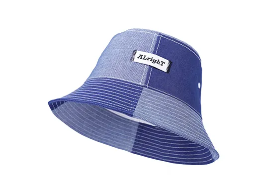 dark blue denim bucket hat