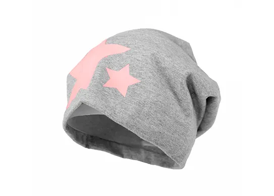 light grey jersey beanie hat