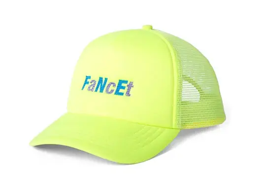 fyellow trucker hat