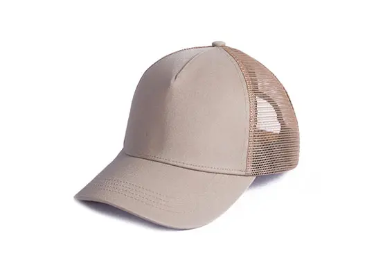 khaki trucker hat