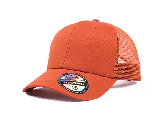 orange mesh trucker cap