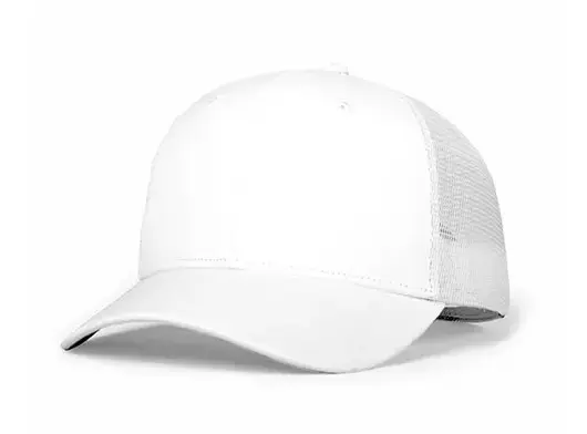 white trucker hat