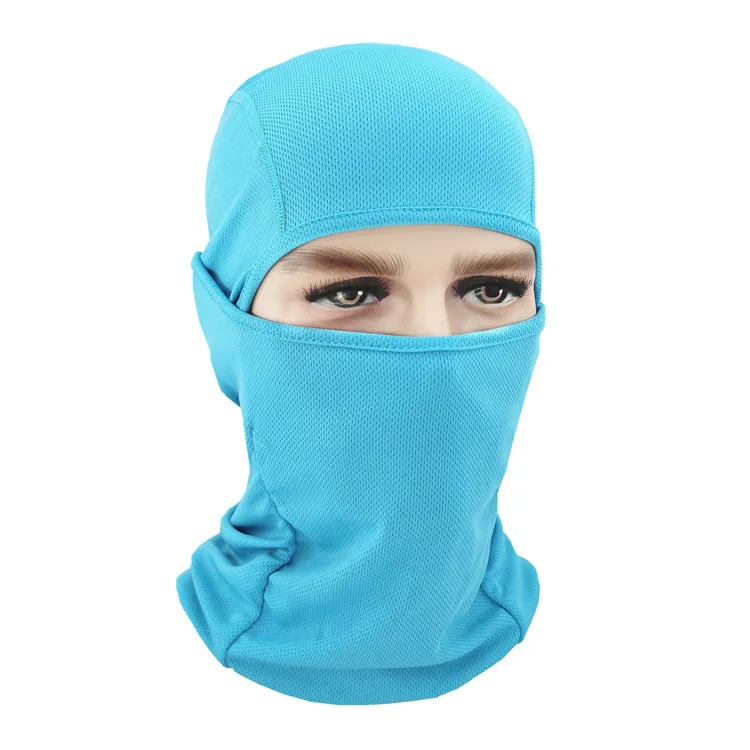 blue ski mask