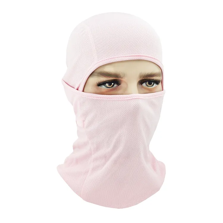 pink ski mask