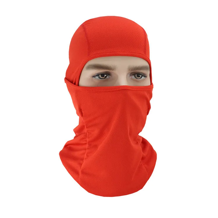 red ski mask