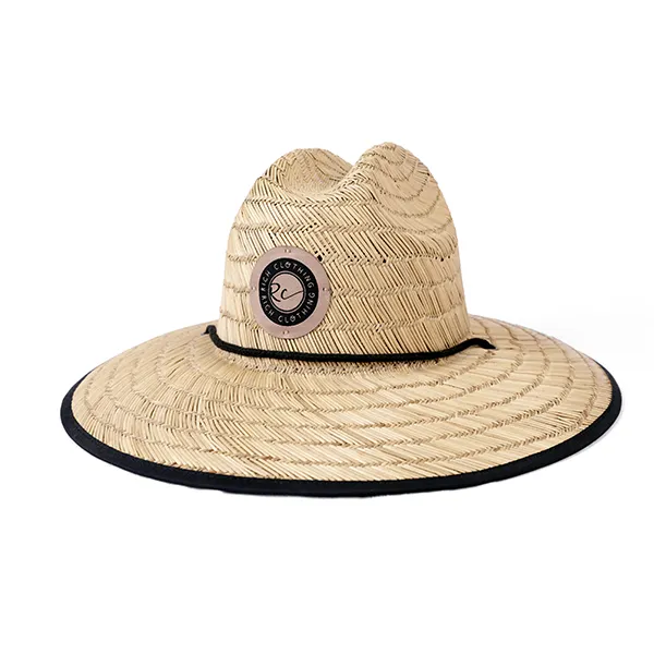 custom patch straw hats