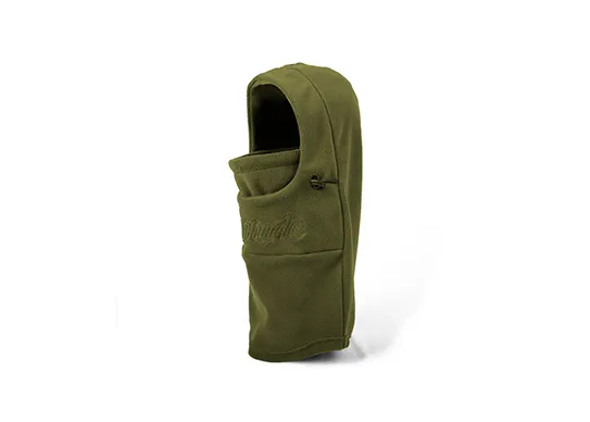 olive balaclava fleece hoodie