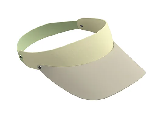 green yellow beige sun visor