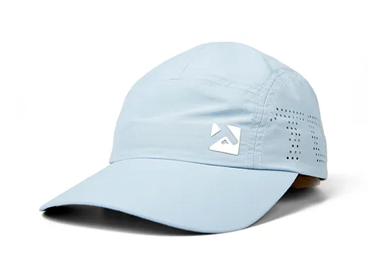 blue nylon camper cap