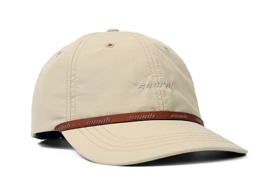 khaki dad hat with rope