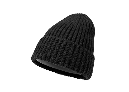 black alpaca beanie