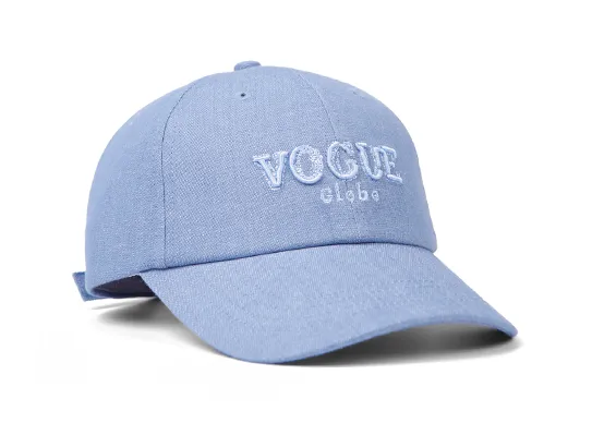 blue denim baseball cap