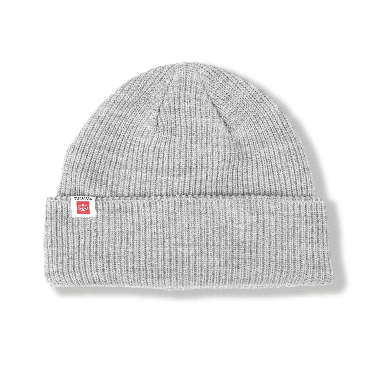 cuffed beanie with woven label