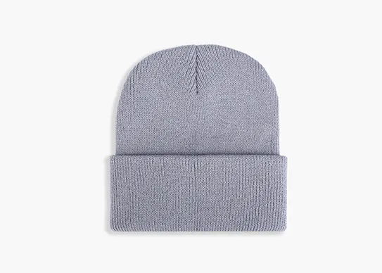 blue grey kids beanie