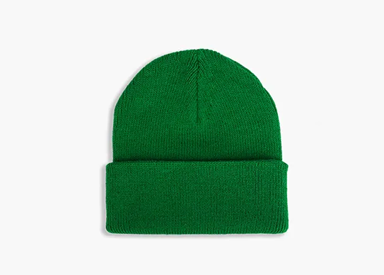 green kids beanie