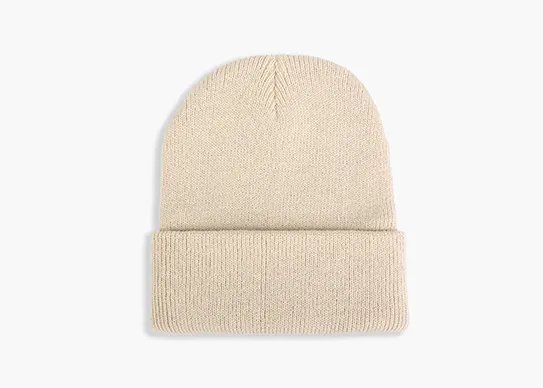 light beige kids beanie