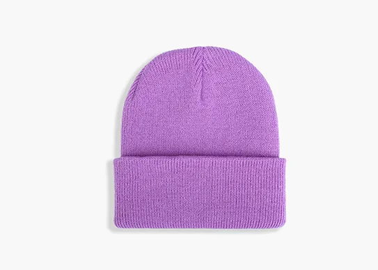 purple kids beanie