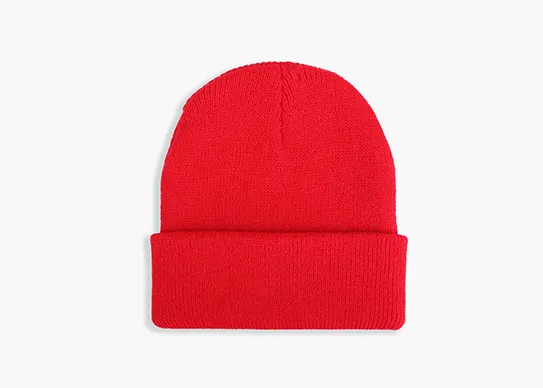 red kids beanie