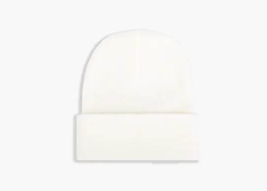 white kids beanie