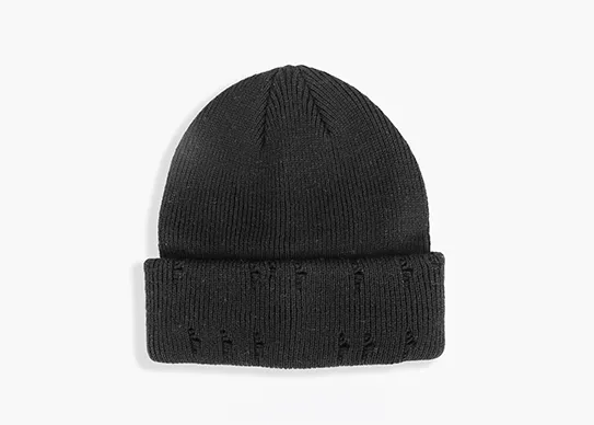 black vintage beanie