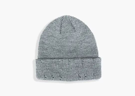 grey vintage beanie