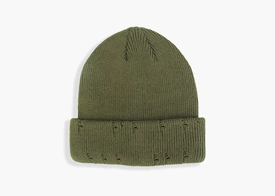 olive vintage beanie