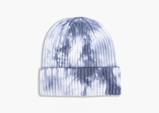 navy tie dye beanie