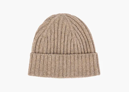 camel seamless beanie