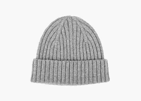 grey seamless beanie