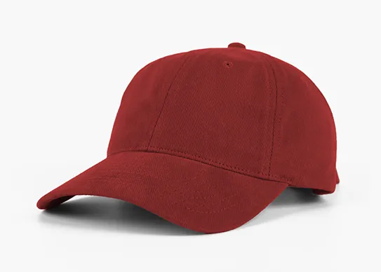 brick red organic cotton dad hat