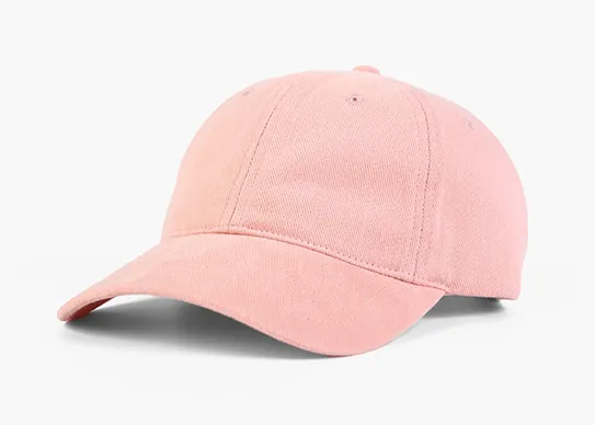 pink organic cotton dad hat