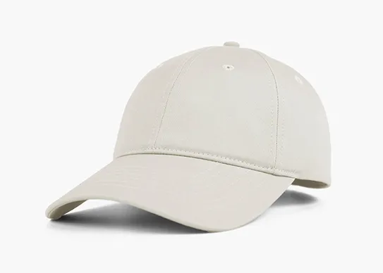 beige unstructured dad hat