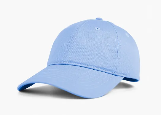 blue unstructured dad hat