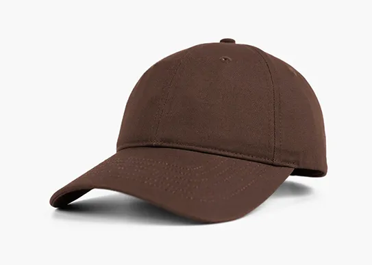 dark brown unstructured dad hat