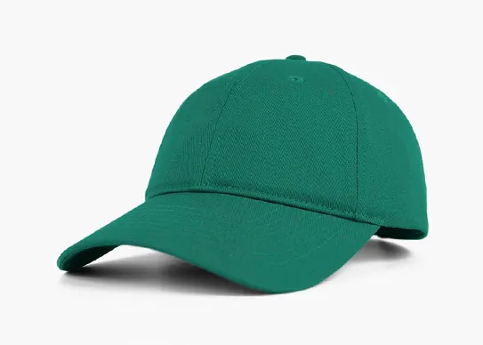 dark green unstructured dad hat